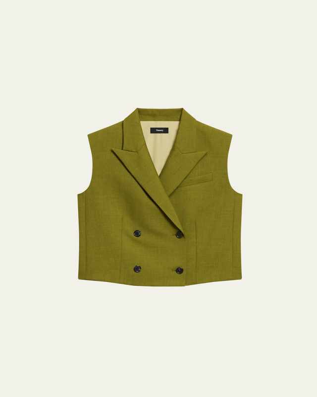 Boxy Double-Breasted Vest